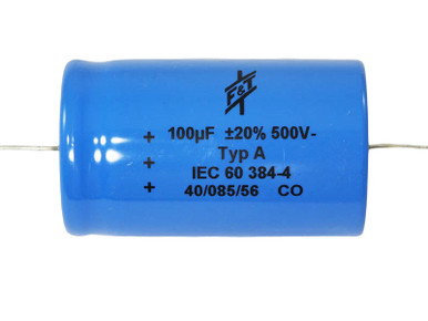 ＦＴ-100 (100w) F&T Electrolytic Capacitor 100+100uF 500Vdc LFAZ Series