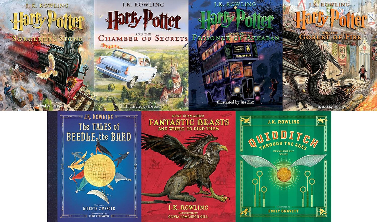 Harry Potter Illustrated Collection (Pack of 6) by J.K. Rowling