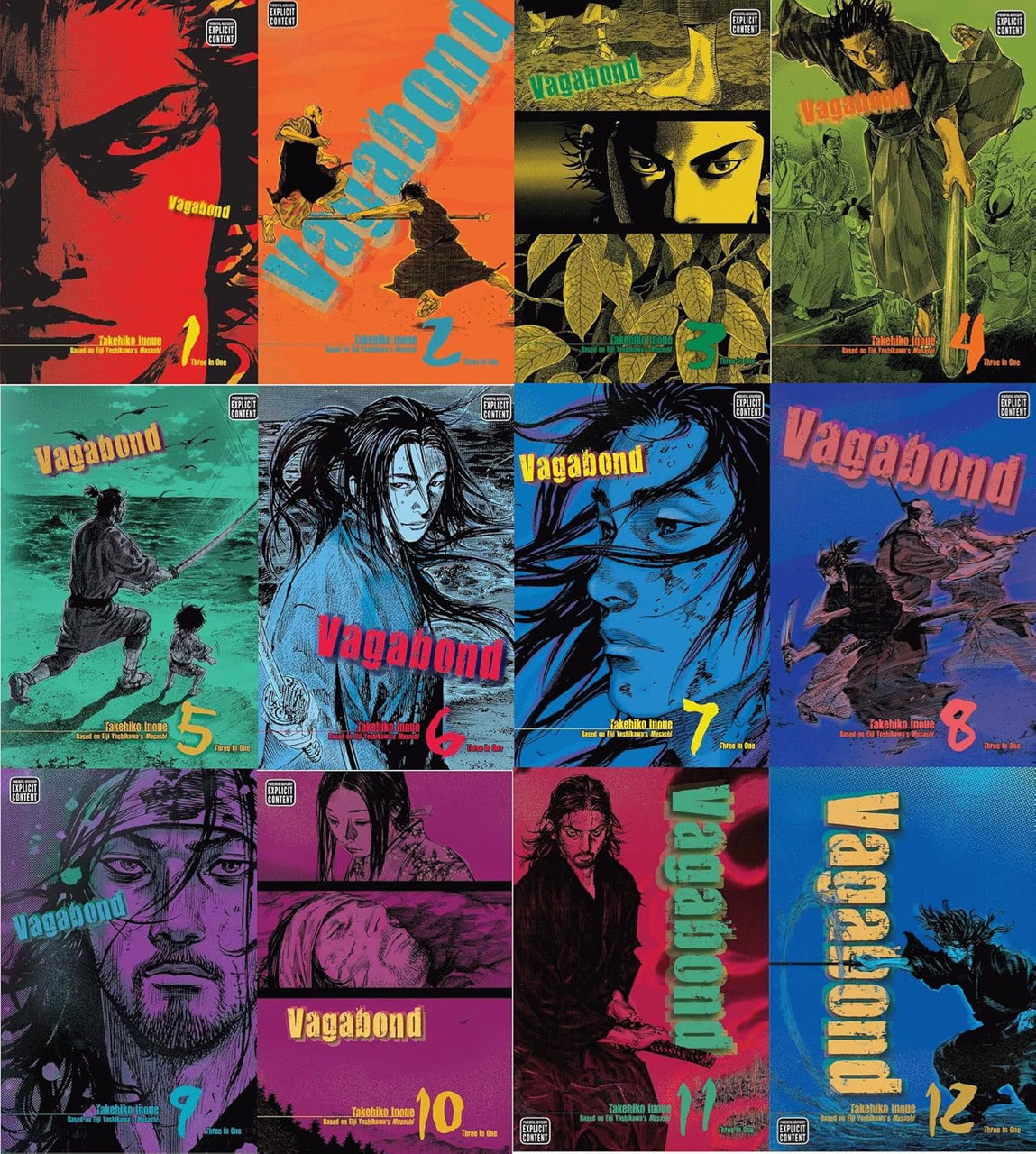 Vagabond (VIZBIG Edition) Complete Collection Manga Set (Vol 1-12