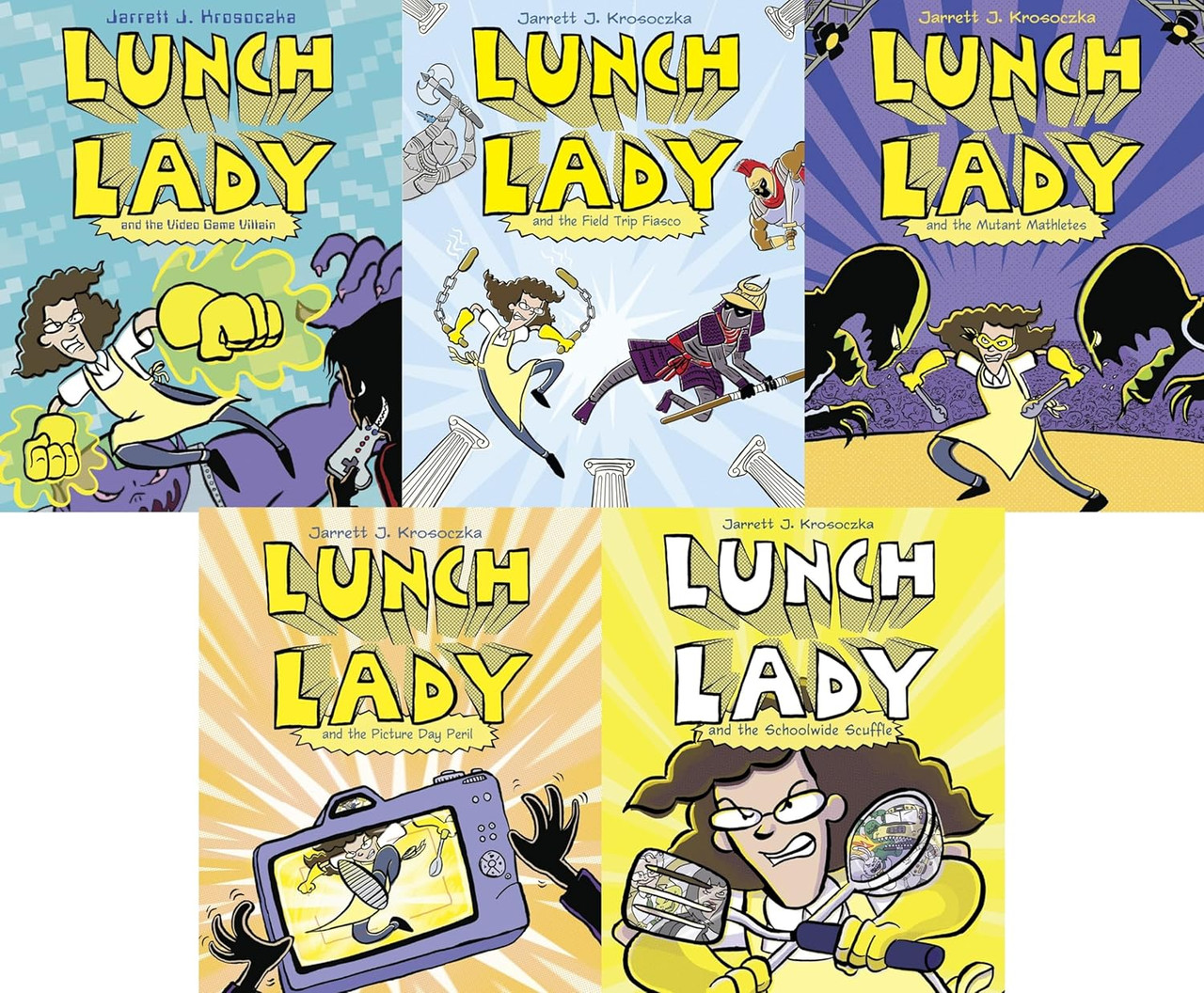 Lunch Lady Series Set II (Book 6 - 10) by Jarrett J. Krosoczka