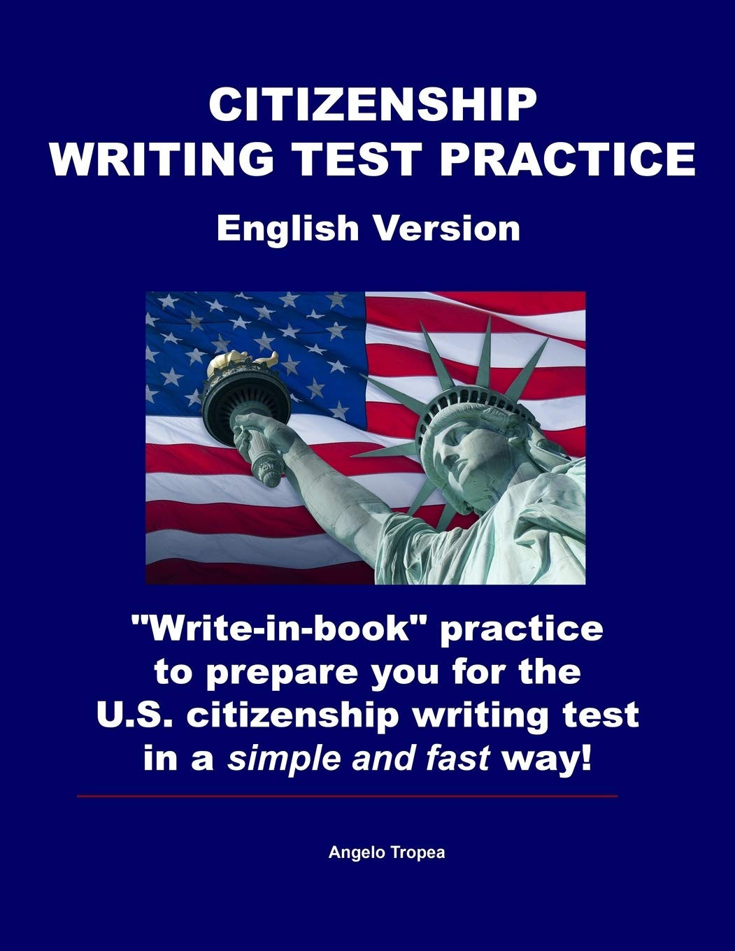 Citizenship Writing Test Practice English Version by Angelo Tropea ...