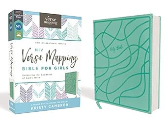 NIV Verse Mapping Bible for Girls Leathersoft Teal Comfort Print