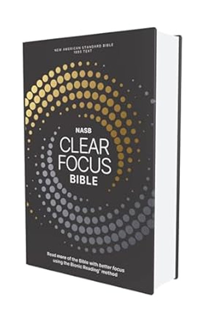NASB Clear Focus Bible  Charcoal/Gold