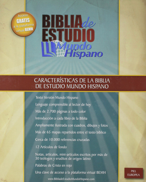 Biblia de Estudio Mundo Hispano
