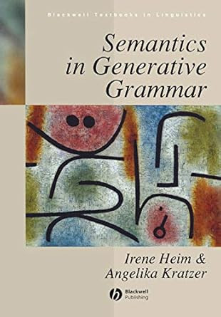 Semantics in Generative Grammar