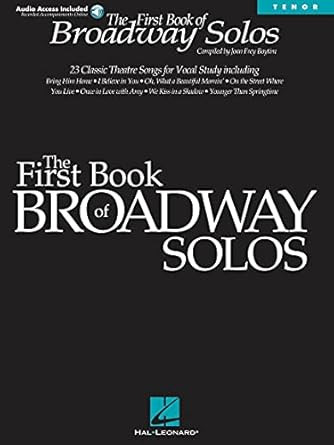 First Book of Broadway Solos Tenor Edition - Book/Online