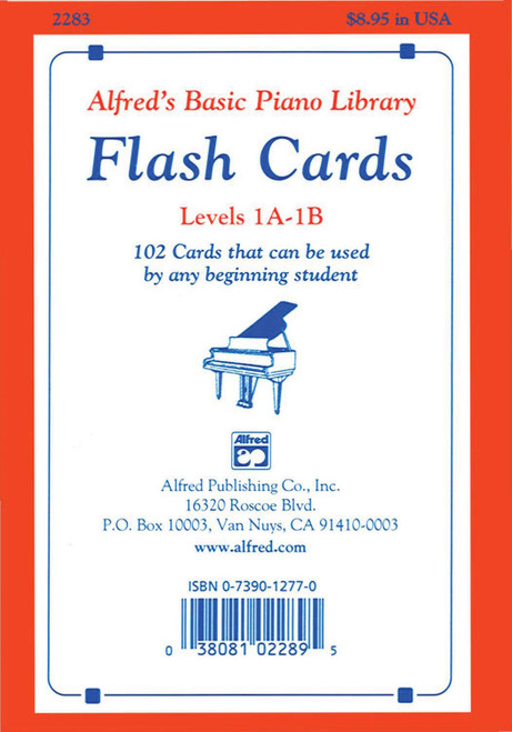Alfred's Basic Piano Library Flash Cards Bk 1A & 1B