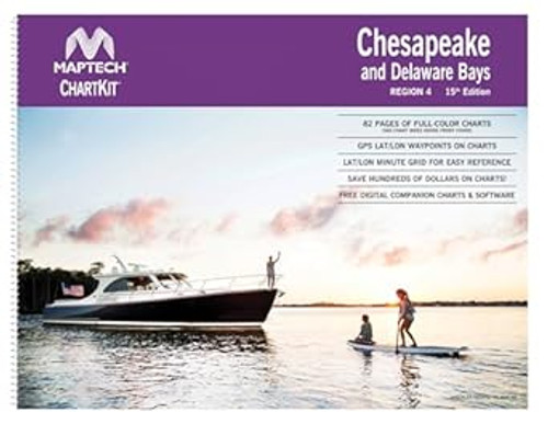 Chesapeake and Delaware Bays MAPTECH Chartkit Region 4 15th Ed