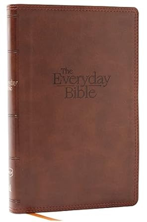 NKJV The Everyday Bible Brown Leathersoft Red Letter Comfort Print