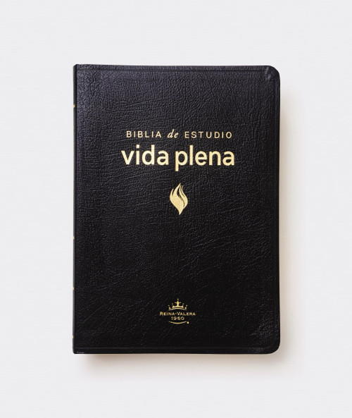 Biblia de Estudio Vida Plena Piel Negro ??dice