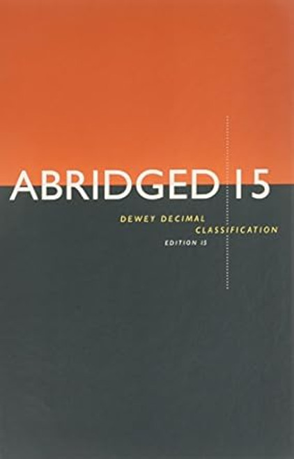 Abridged Dewey Decimal Classification and Relative Index