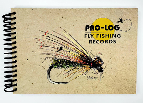 Pro-Log Fishing Records Log Book with Caddis Fly Art Cover