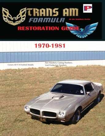 Trans Am and Firebird Formula Restoration Guide 1970-1981