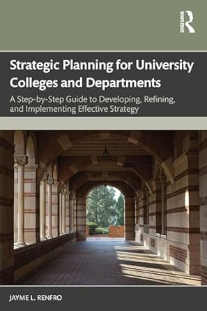 Strategic Planning for University Colleges and Departments