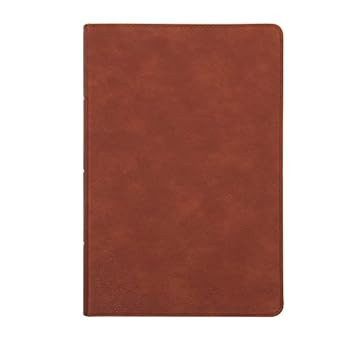 NASB Giant Print Reference Bible Burnt Sienna LeatherTouch Red