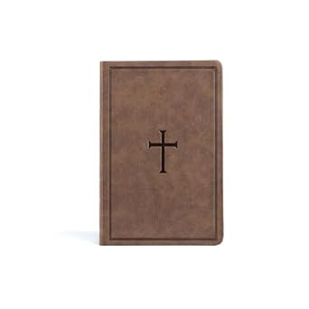 KJV Thinline Bible Brown LeatherTouch Red Letter Pure Cambridge