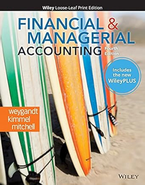 Financial and Managerial Accounting WileyPLUS NextGen Card