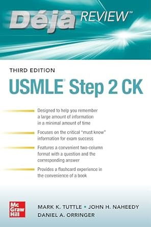 Deja Review: USMLE Step 2 CK Third Edition
