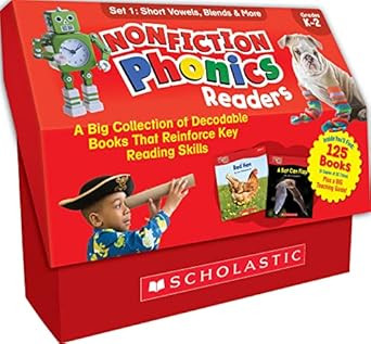 Nonfiction Phonics Readers Set 1: Short Vowels Blends & More