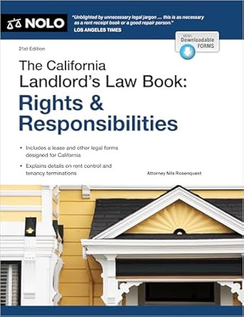 California Landlord's Law Book The