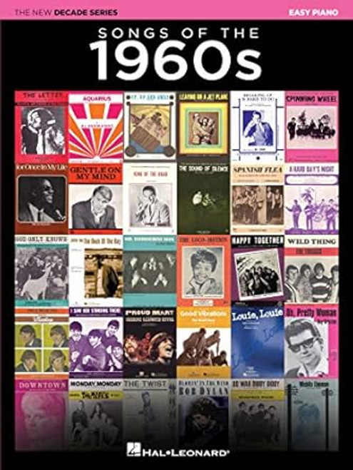 Songs of the 1960s Easy Piano Songbook | 100 Classic Hits from