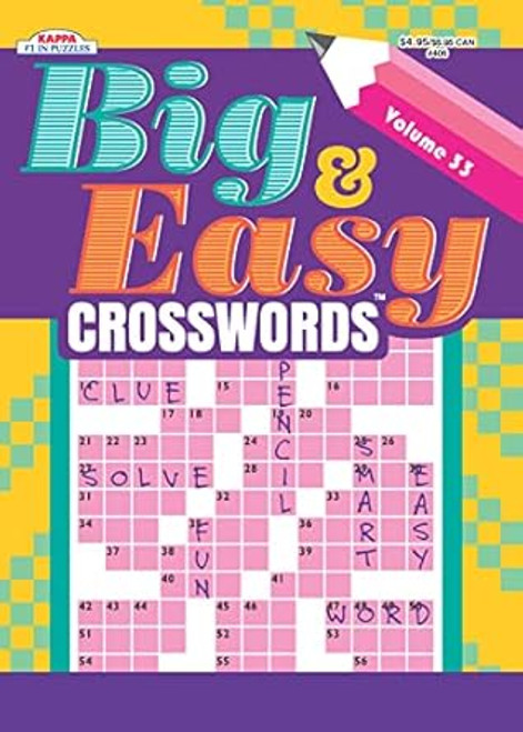 Big & Easy Crosswords Puzzle Book