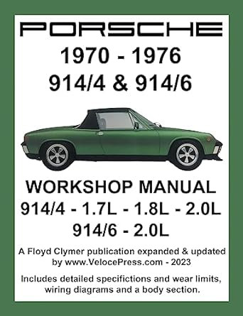 Porsche 914/4 & 914/6 1970-1976 Workshop Manual