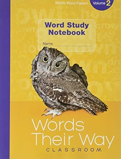 Words Their Way Classroom 2019 Within Word Patterns Volume 2