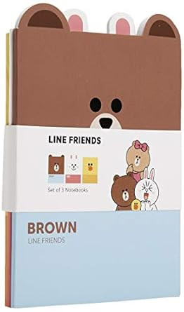 Line Friends Set of 3 Notebooks