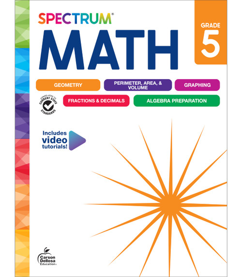 Spectrum 5th Grade Math Workbooks Mathematics Activity Book
