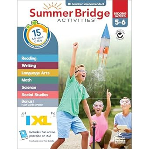 Summer Bridge Activities 5th Grade Workbooks to 6th Grade