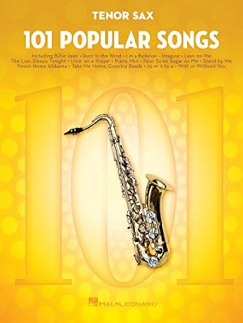101 Popular Songs  Tenor Sax Sheet Music Songbook | Classic Pop
