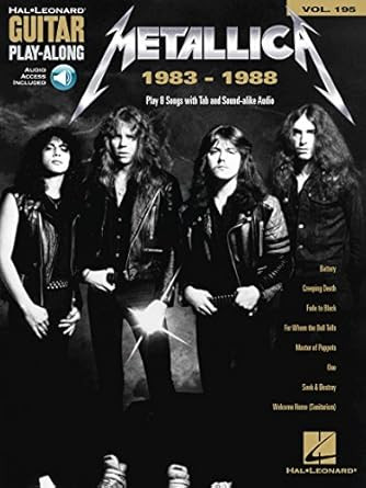 Metallica: 1983-1988  Guitar Play-Along Volume 195 | Tablature