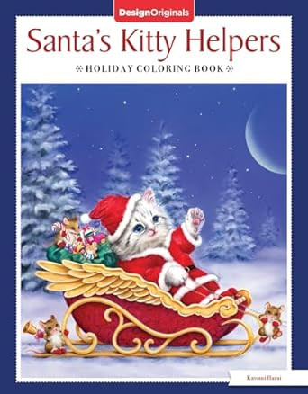 Santa's Kitty Helpers Holiday Coloring Book