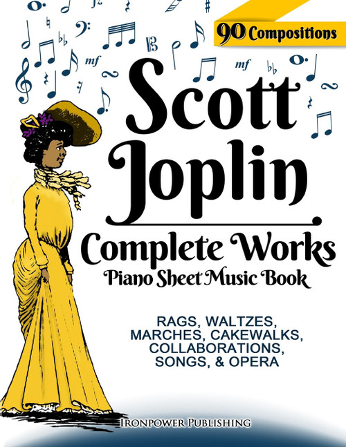Scott Joplin Piano Sheet Music Book - Complete Works