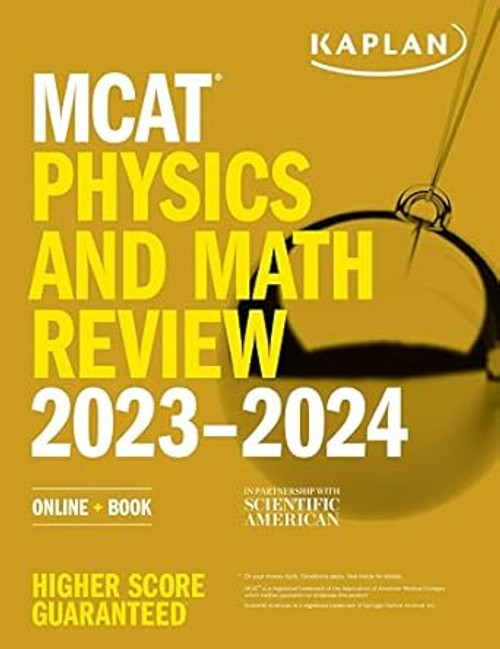 MCAT Physics and Math Review 2023-2024: Online + Book
