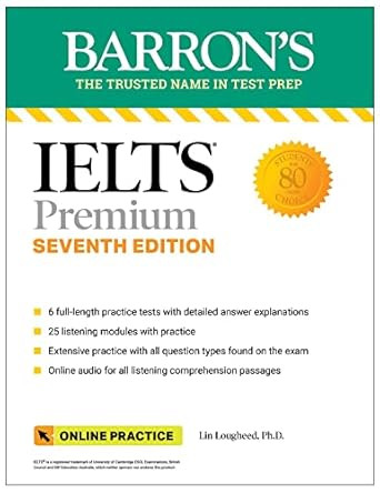 IELTS Premium: 6 Practice Tests + Comprehensive Review + Online