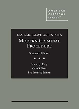 Kamisar LaFave and Israel's Modern Criminal Procedure
