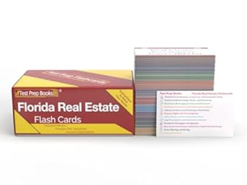 Florida Real Estate Exam Prep Study Cards 2025 and 2026