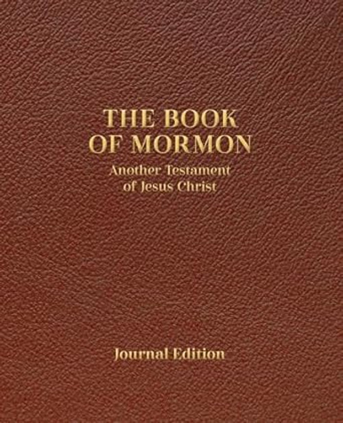 Book of Mormon Journal Edition Faux Leather Chestnut Brown Lined