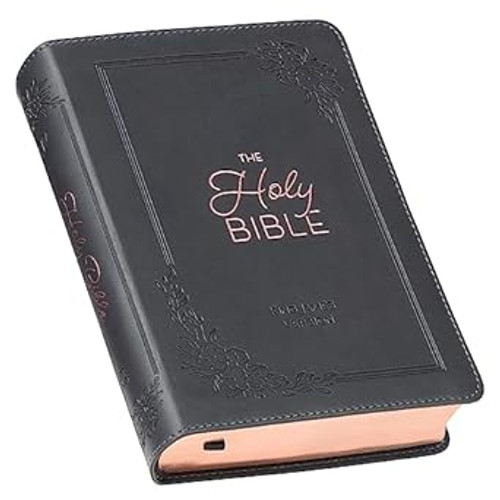 KJV Holy Bible Compact Large Print Faux Leather Red Letter