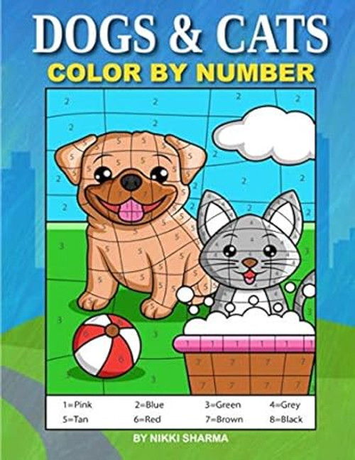 Dogs & Cats Color By Number