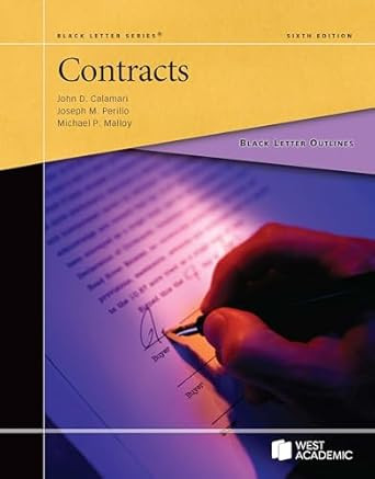 Black Letter Outline on Contracts
