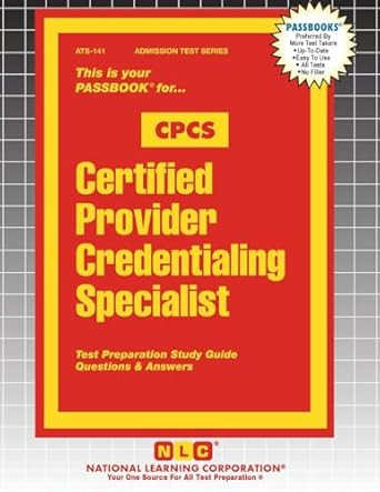 Certified Provider Credentialing Specialist