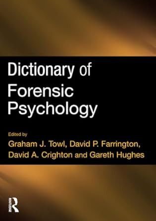 Dictionary of Forensic Psychology