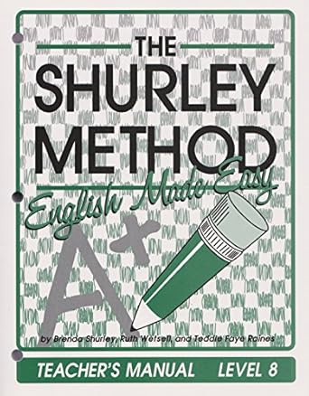 The Shurley Method English Made Easy Teacher's Manual Level 8