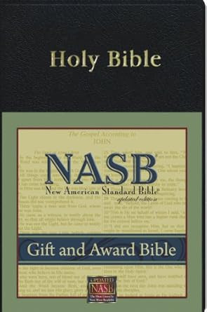 New American Standard Gift & Award Bible; Black Imitation