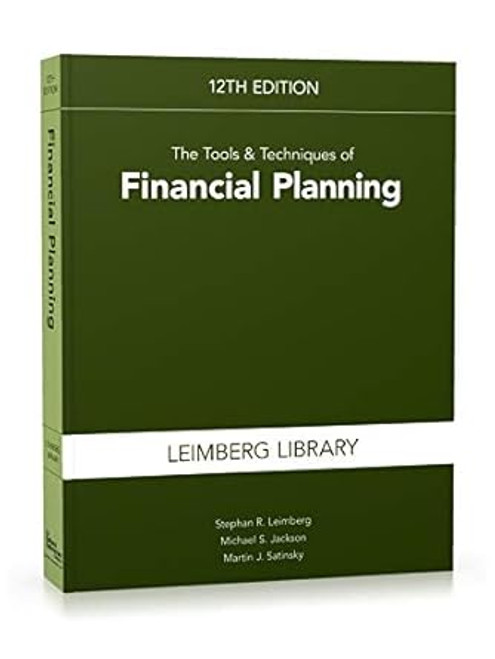 The Tools & Techniques of Financial Planning