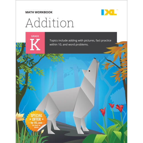 IXL Addition Kindergarten Workbooks Math Book for Kids Ages