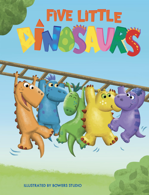 Five Little Dinosaurs Children's Chunky Padded Board Book
